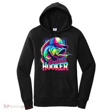 Weekend Hooker Colorful Fishing Women's Hoodie