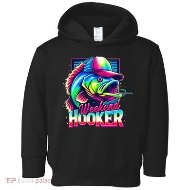 Weekend Hooker Colorful Fishing Toddler Hoodie