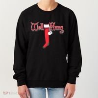 Well Hung Christmas Sock Holiday Season Women's Sweatshirt thumb 0