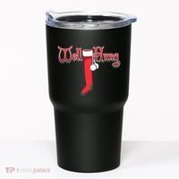 Well Hung Christmas Sock Holiday Season Tumbler thumb 0