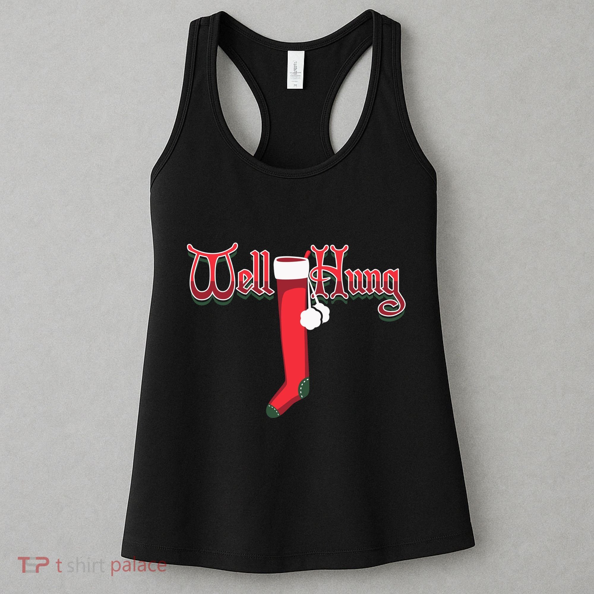 Well Hung Christmas Sock Holiday Season Women's Tank Top