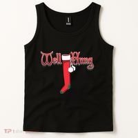 Well Hung Christmas Sock Holiday Season Tank Top thumb 2