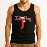 Well Hung Christmas Sock Holiday Season Tank Top thumb 3