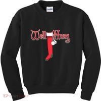 Well Hung Christmas Sock Holiday Season Kids Sweatshirt thumb 0