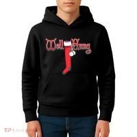 Well Hung Christmas Sock Holiday Season Kids Hoodie thumb 4