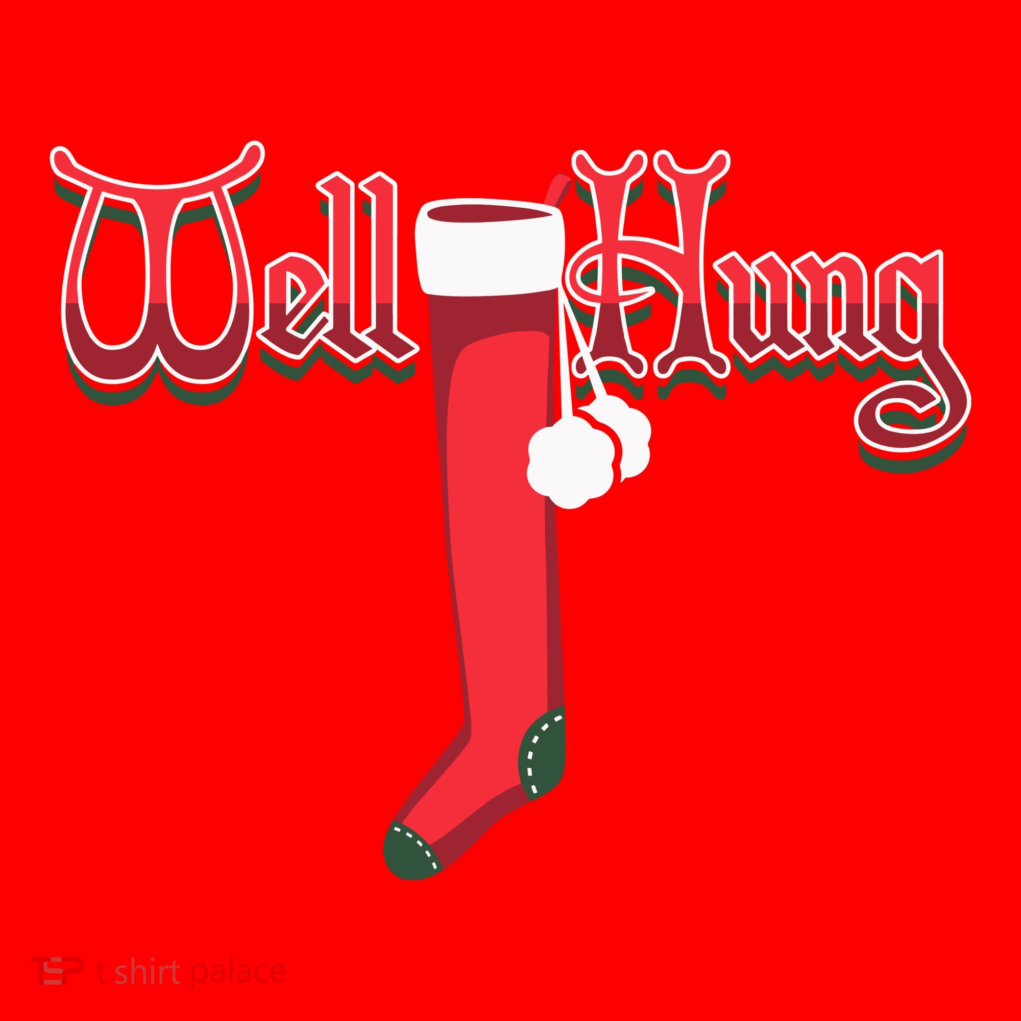 Well Hung Christmas Sock Holiday Season Santa Hat