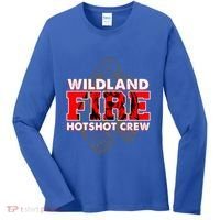 Wildland Hotshot Crew Fire Rescue Departt Fire Uniform Gift Women's Long Sleeve Shirt thumb 0
