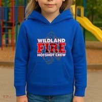 Wildland Hotshot Crew Fire Rescue Departt Fire Uniform Gift Kids Hoodie thumb 3