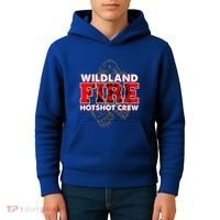 Wildland Hotshot Crew Fire Rescue Departt Fire Uniform Gift Kids Hoodie thumb 4