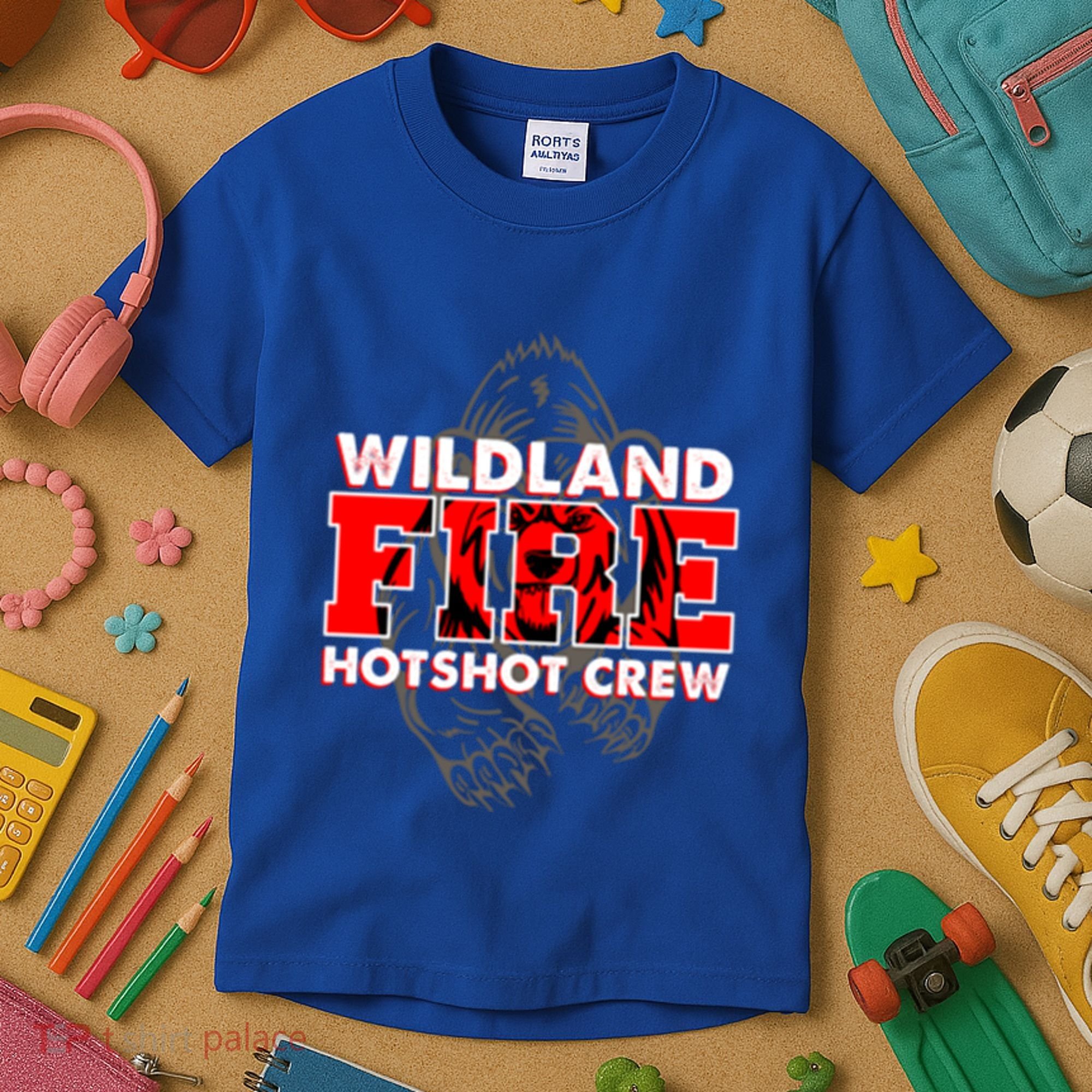 Wildland Hotshot Crew Fire Rescue Departt Fire Uniform Gift Kids T-Shirt
