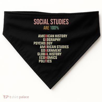 World History Classroom Social Studies History Teacher USA-Made Doggie Bandana