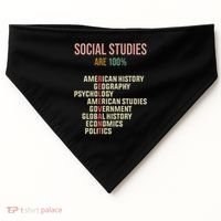 World History Classroom Social Studies History Teacher USA-Made Doggie Bandana thumb 0