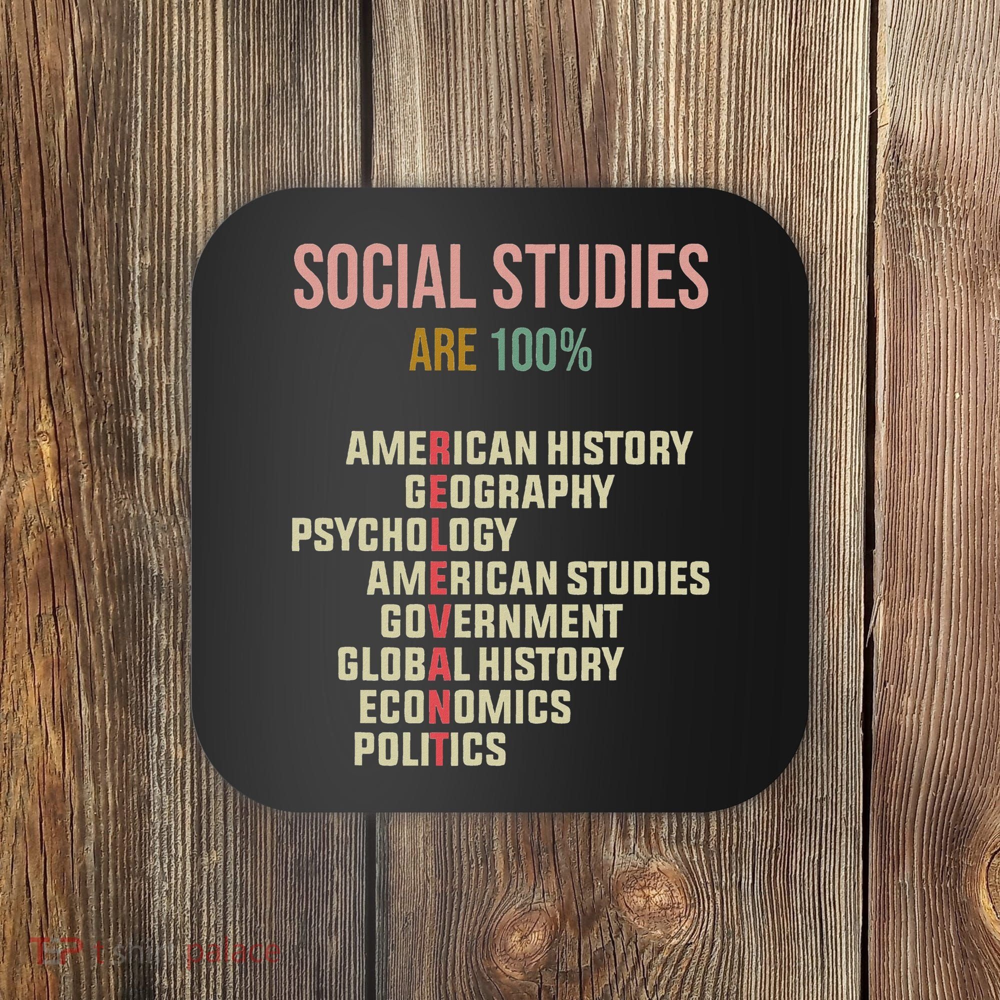 World History Classroom Social Studies History Teacher Coaster