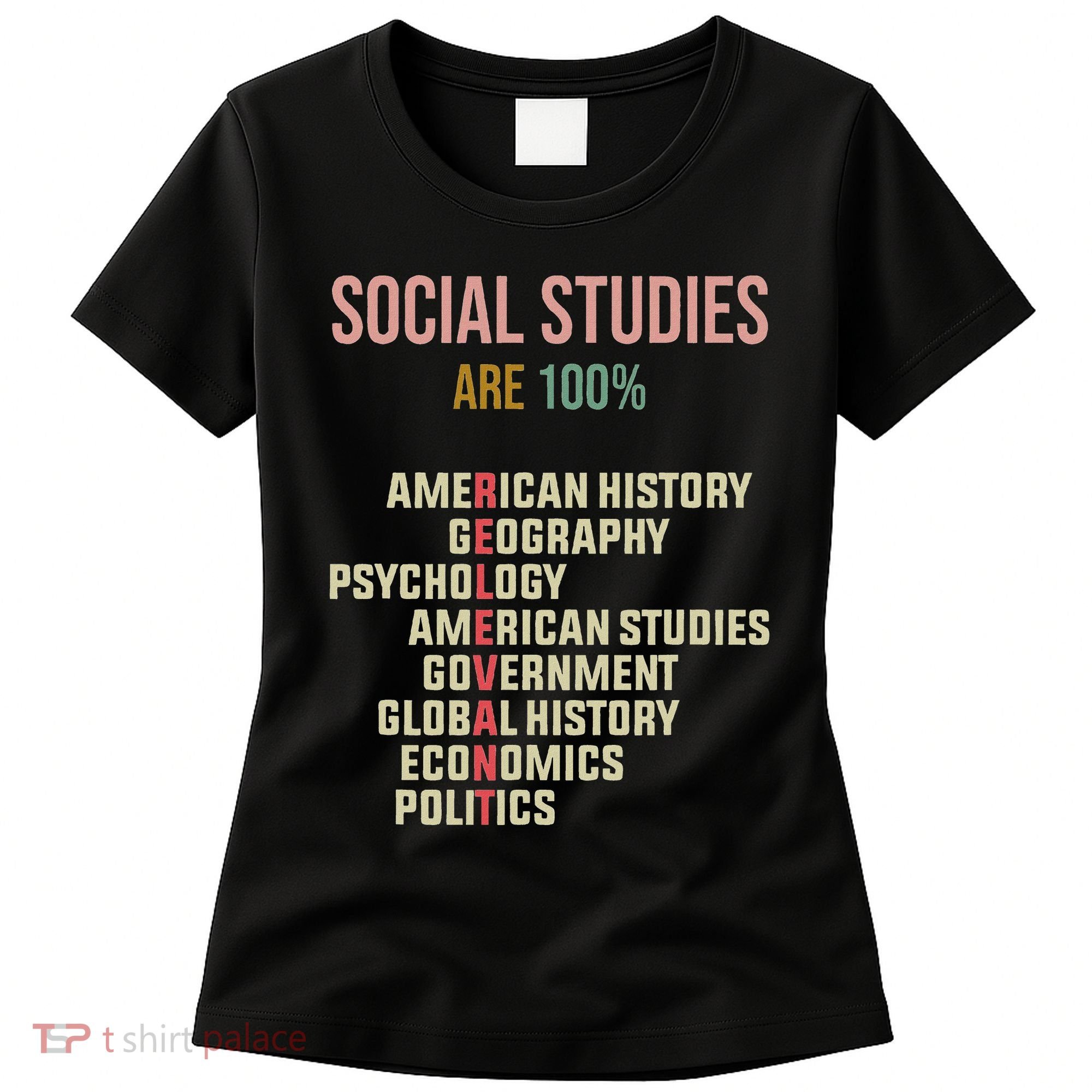 World History Classroom Social Studies History Teacher Women's T-Shirt