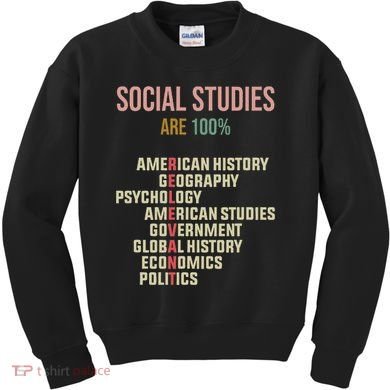 World History Classroom Social Studies History Teacher Kids Sweatshirt