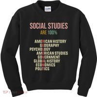 World History Classroom Social Studies History Teacher Kids Sweatshirt thumb 0