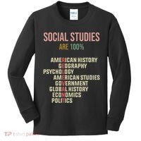 World History Classroom Social Studies History Teacher Kids Long Sleeve Shirt thumb 0
