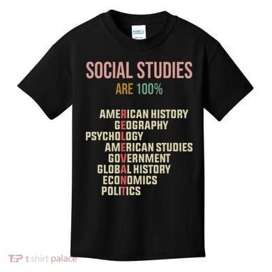World History Classroom Social Studies History Teacher Kids T-Shirt