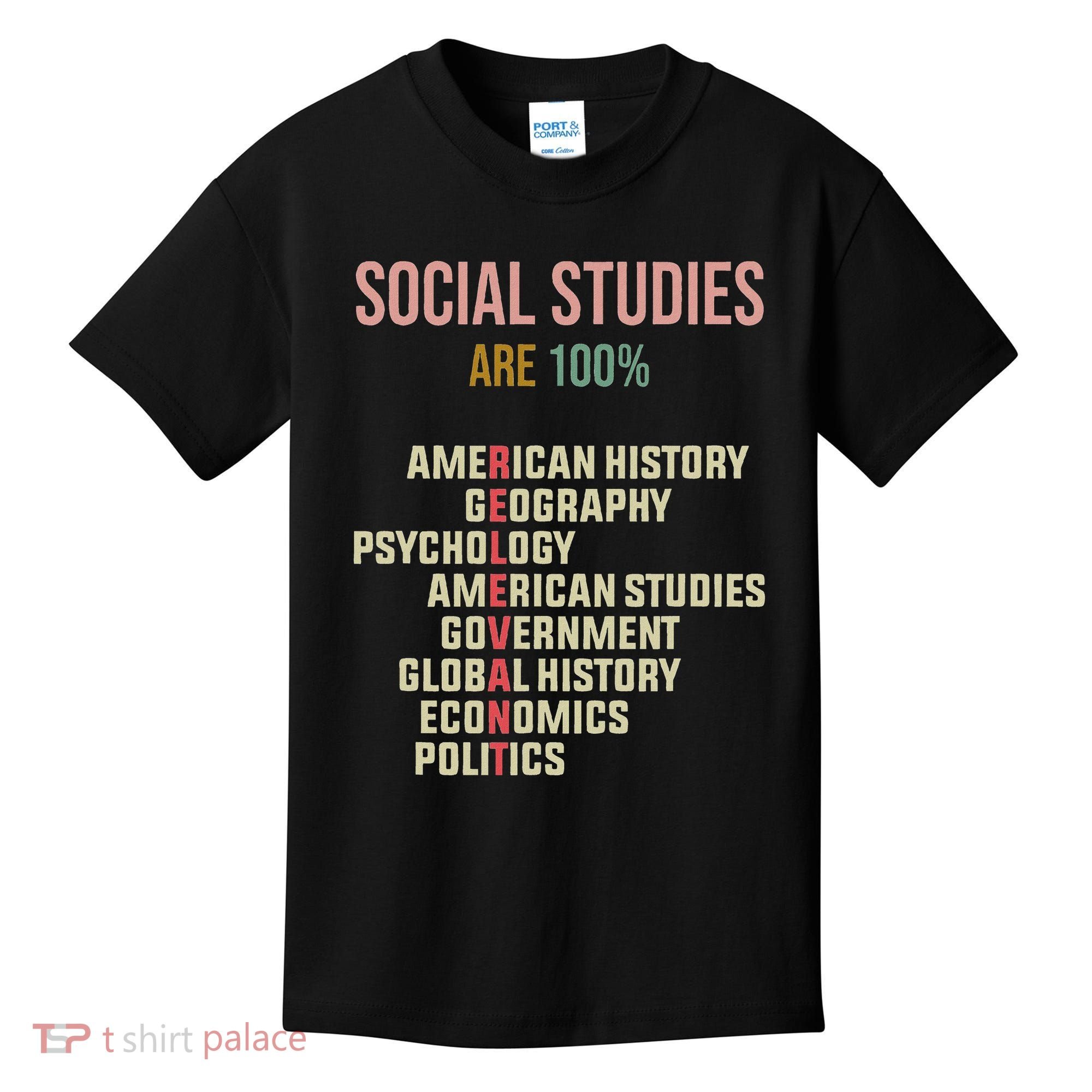 World History Classroom Social Studies History Teacher Kids T-Shirt