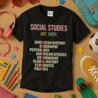 World History Classroom Social Studies History Teacher Kids T-Shirt thumb 3