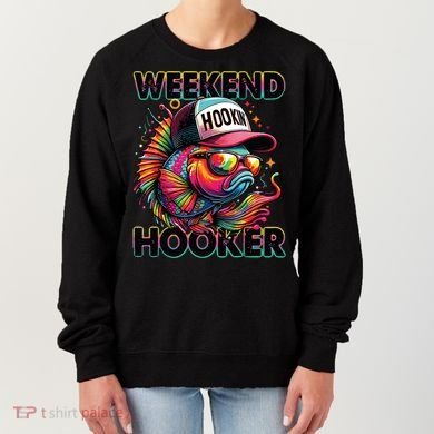 Weekend Hooker Colorful Fishing Women's Sweatshirt