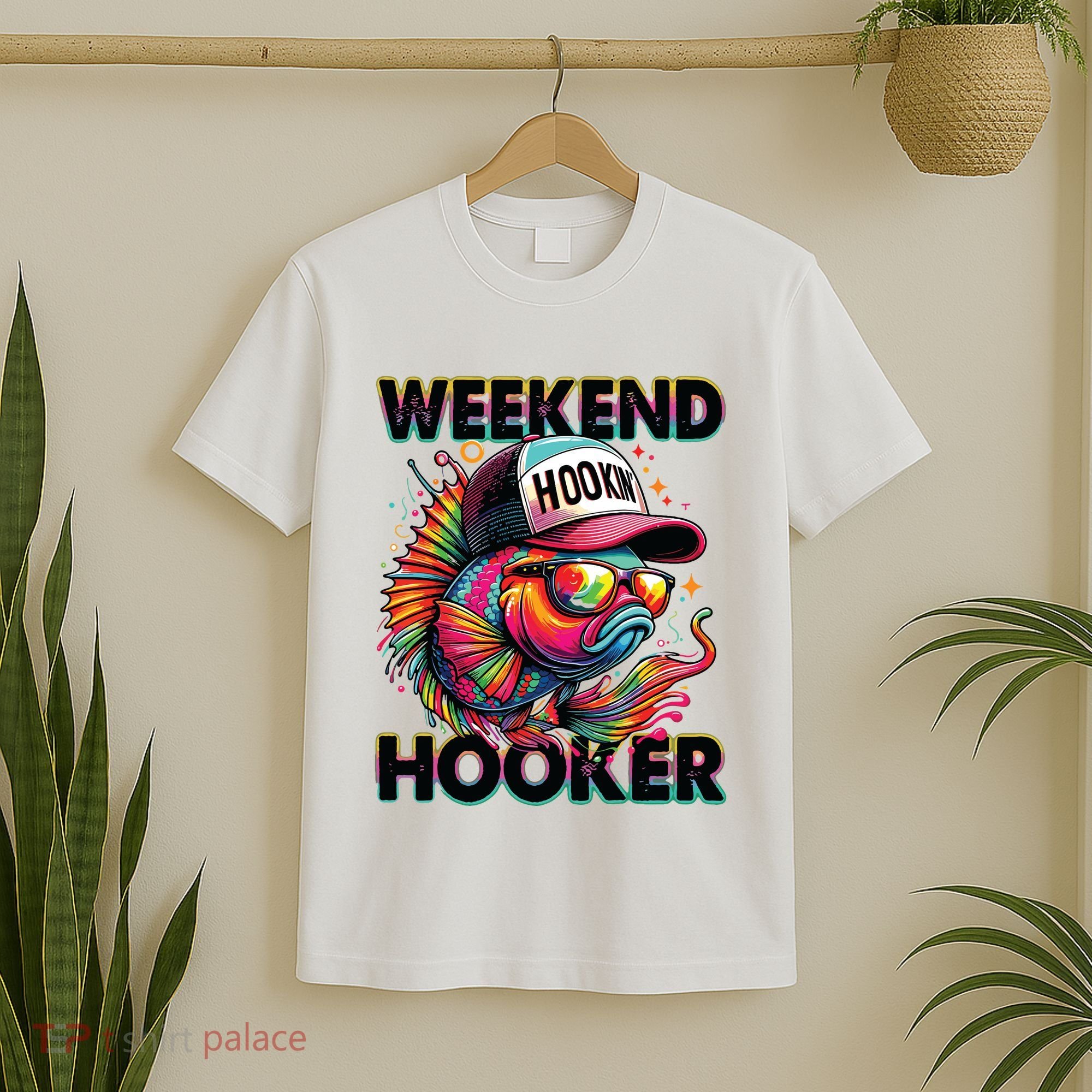 Weekend Hooker Colorful Fishing T-Shirt