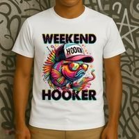 Weekend Hooker Colorful Fishing T-Shirt thumb 3