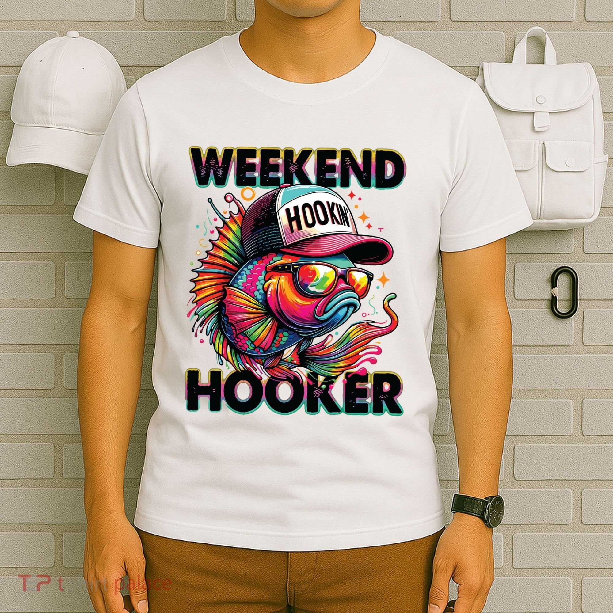 Weekend Hooker Colorful Fishing T-Shirt