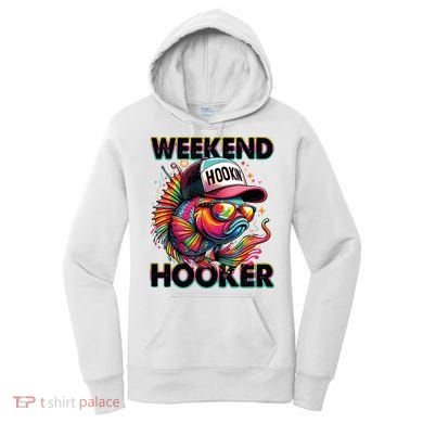 Weekend Hooker Colorful Fishing Women's Hoodie