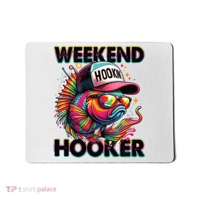 Weekend Hooker Colorful Fishing Mousepad