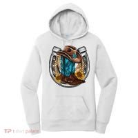 Western Horseshoe Cow Boots Hat Rope Sunflower Rodeo Dad Women's Hoodie thumb 0