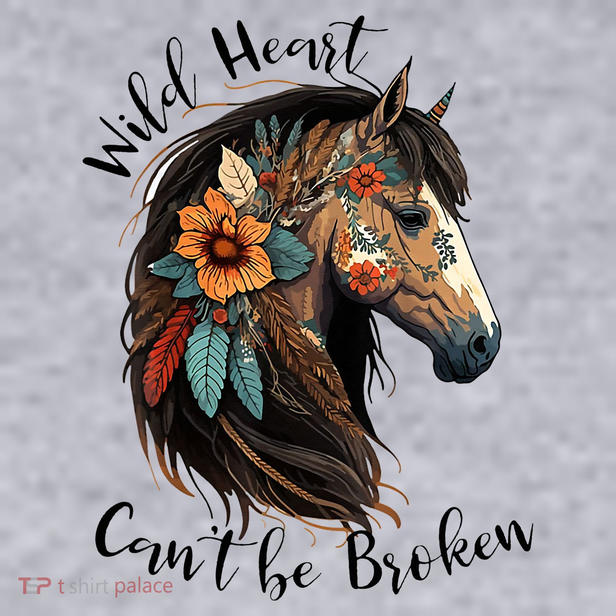 Wild Heart Can't Be Broken Wild Horse Horse Lover Gift Women's Sweatshirt