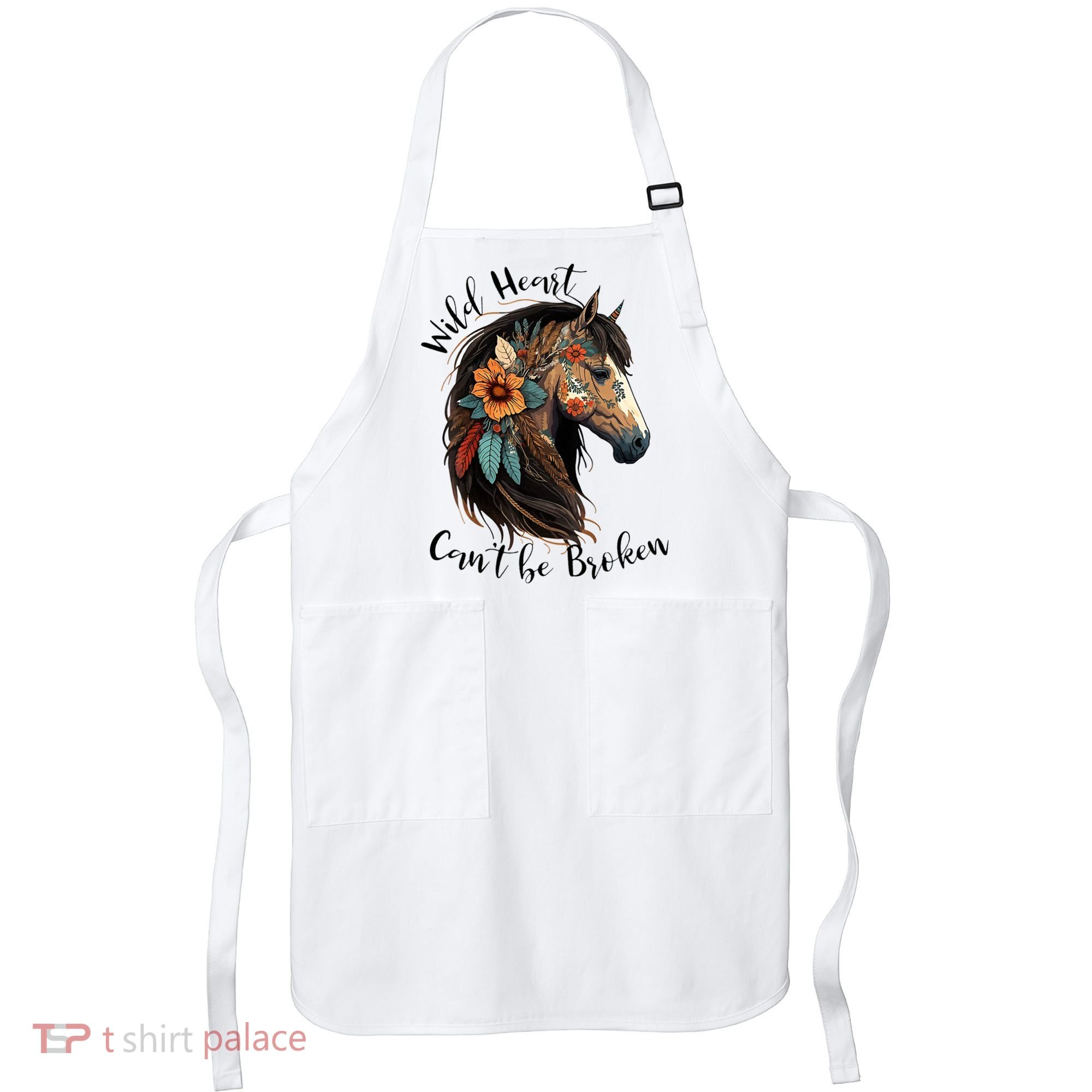 Wild Heart Can't Be Broken Wild Horse Horse Lover Gift Apron