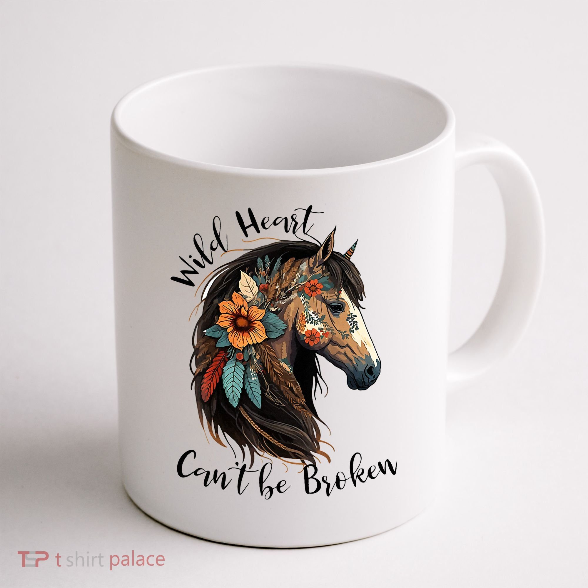 Wild Heart Can't Be Broken Wild Horse Horse Lover Gift Coffee Mug