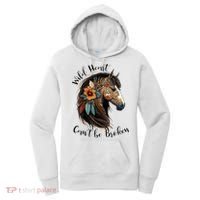 Wild Heart Can't Be Broken Wild Horse Horse Lover Gift Women's Hoodie thumb 0