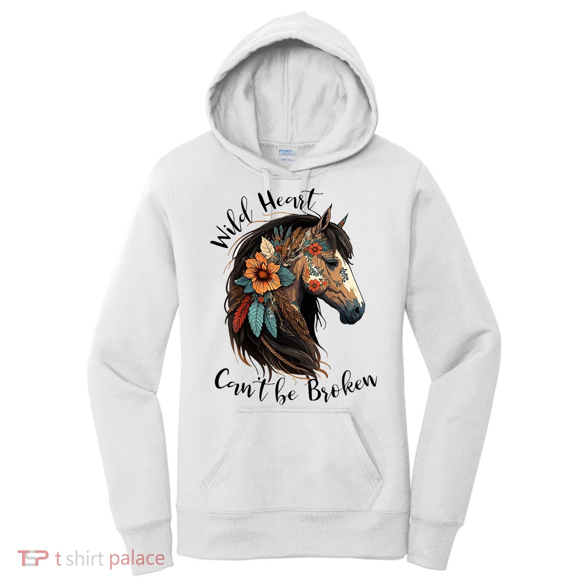 Wild Heart Can't Be Broken Wild Horse Horse Lover Gift Women's Hoodie