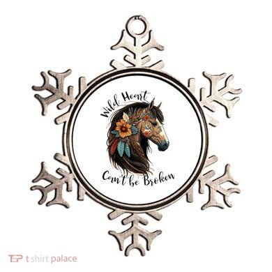 Wild Heart Can't Be Broken Wild Horse Horse Lover Gift Ornament