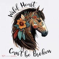 Wild Heart Can't Be Broken Wild Horse Horse Lover Gift Women's Tank Top thumb 5