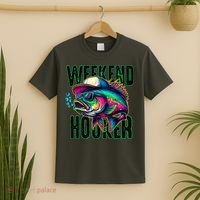 Weekend Hooker Colorful Fishing T-Shirt thumb 2