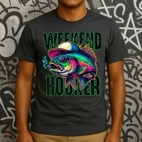 Weekend Hooker Colorful Fishing T-Shirt thumb 3