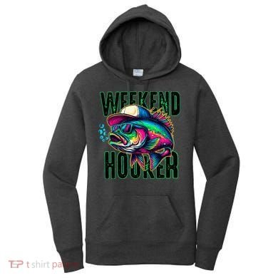Weekend Hooker Colorful Fishing Women's Hoodie