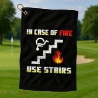 Wheelchair Humour Disability Handicap Golf Towel thumb 1
