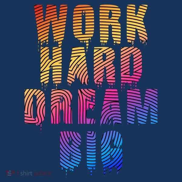 Work Hard Dream Big Inspirational Bucket Hat
