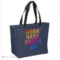 Work Hard Dream Big Inspirational Tote Bag thumb 2