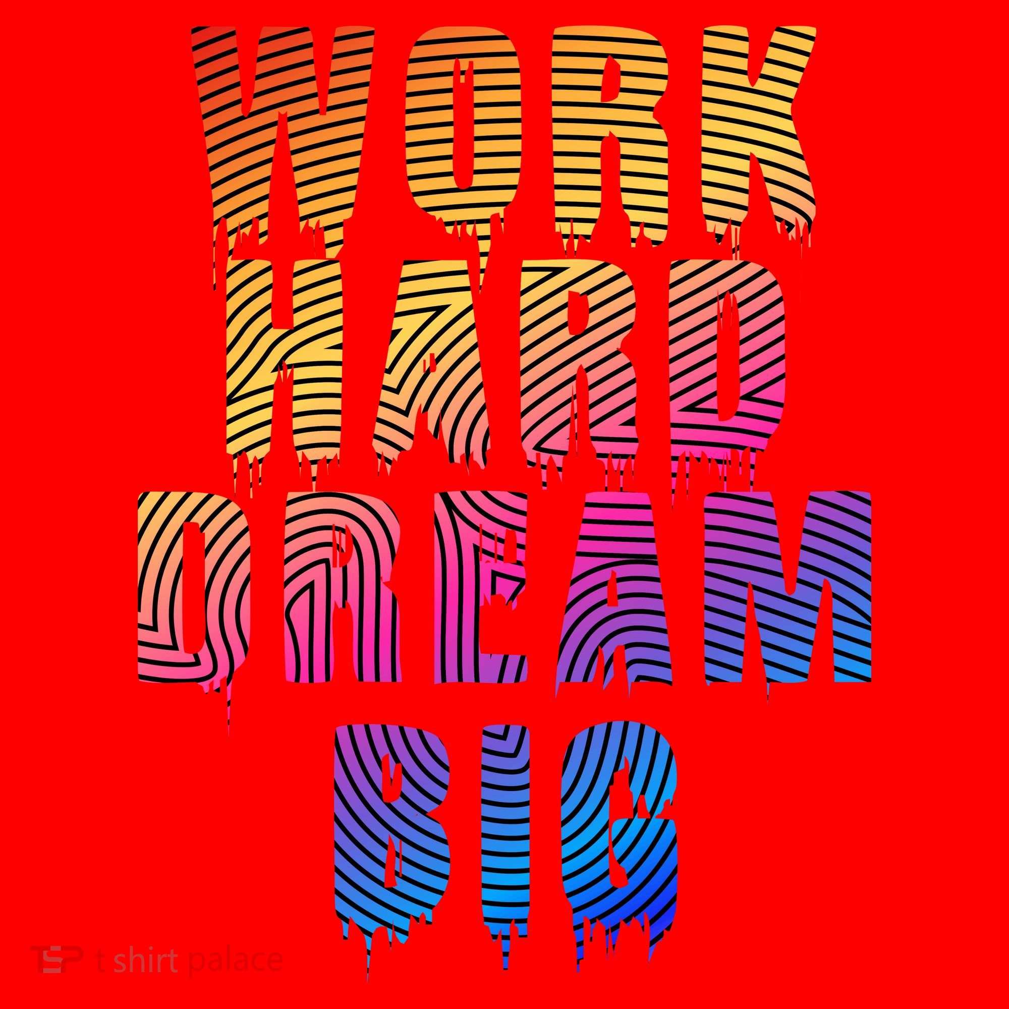 Work Hard Dream Big Inspirational Santa Hat
