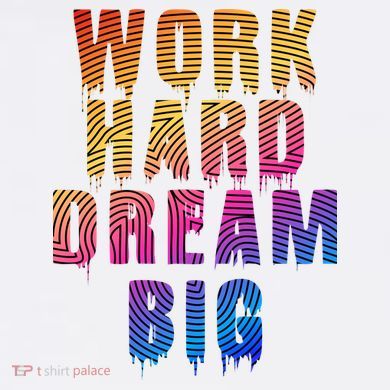 Work Hard Dream Big Inspirational Garment-Dyed Sweatshirt