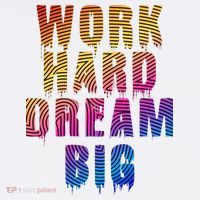 Work Hard Dream Big Inspirational Garment-Dyed Sweatshirt thumb 2