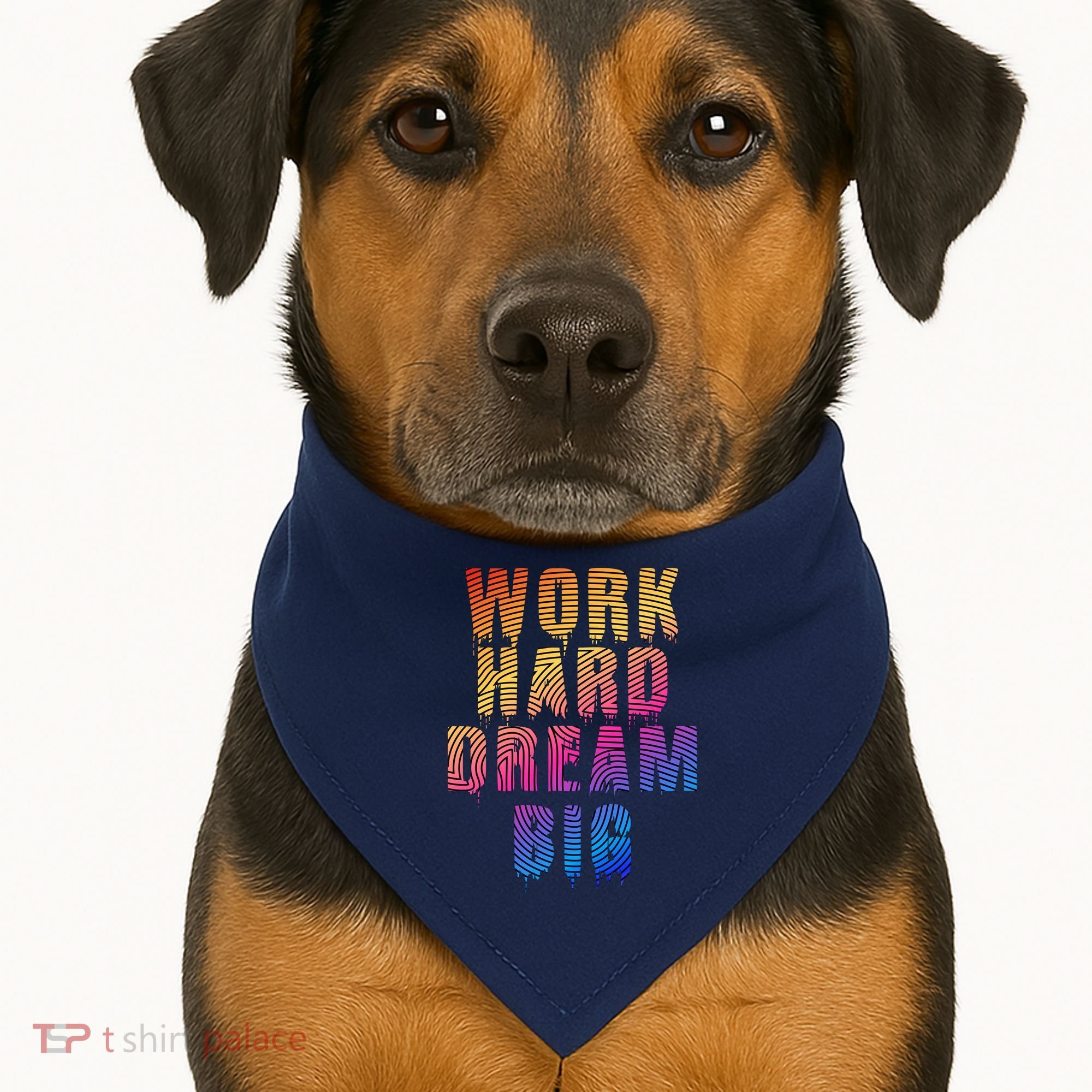 Work Hard Dream Big USA-Made Doggie Bandana