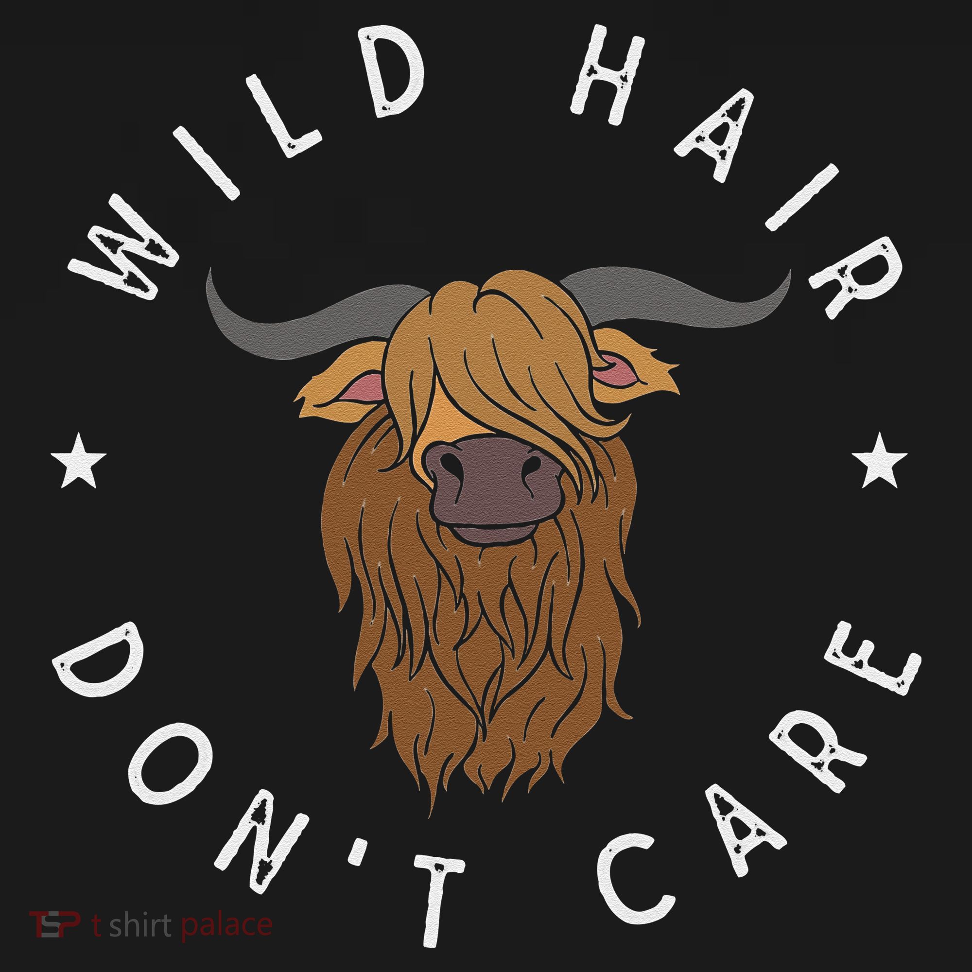 Wild Hair Dont Care Funny Scottish Farmer Gift Highland Cow Women's Hoodie
