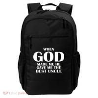 When God Made Me He Gave Me The Best Uncle Backpack thumb 0